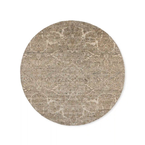 Faymynte Hand-Knotted Round Rug