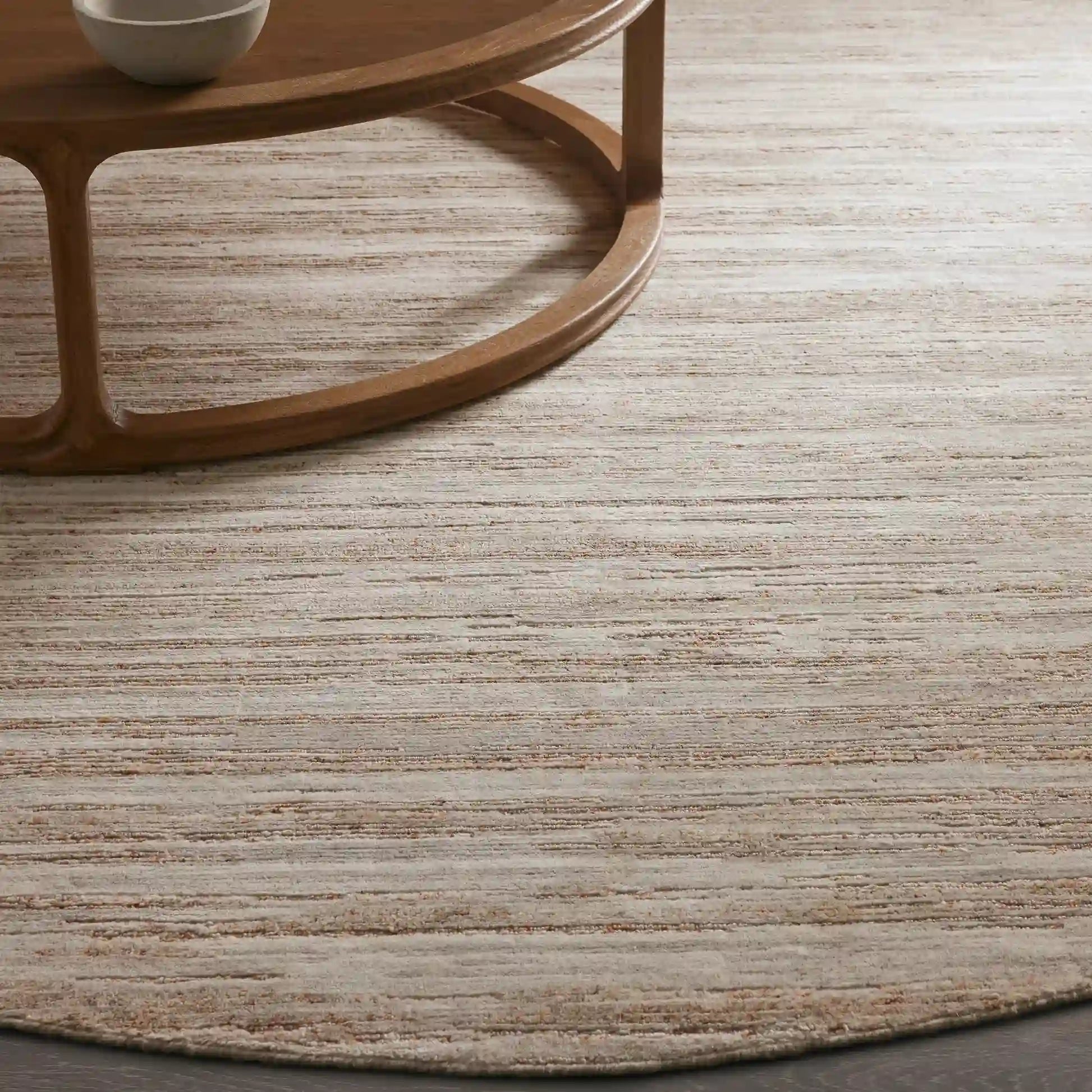 Anzon Hand-Knotted Round Rug