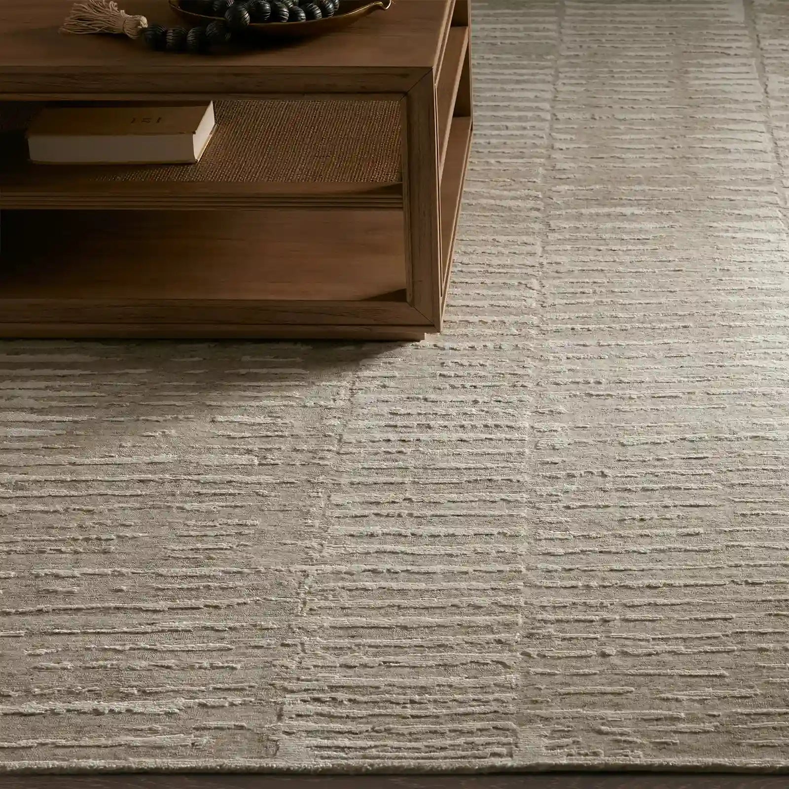 Artym Hand-Knotted Rayon Wool Area Rug