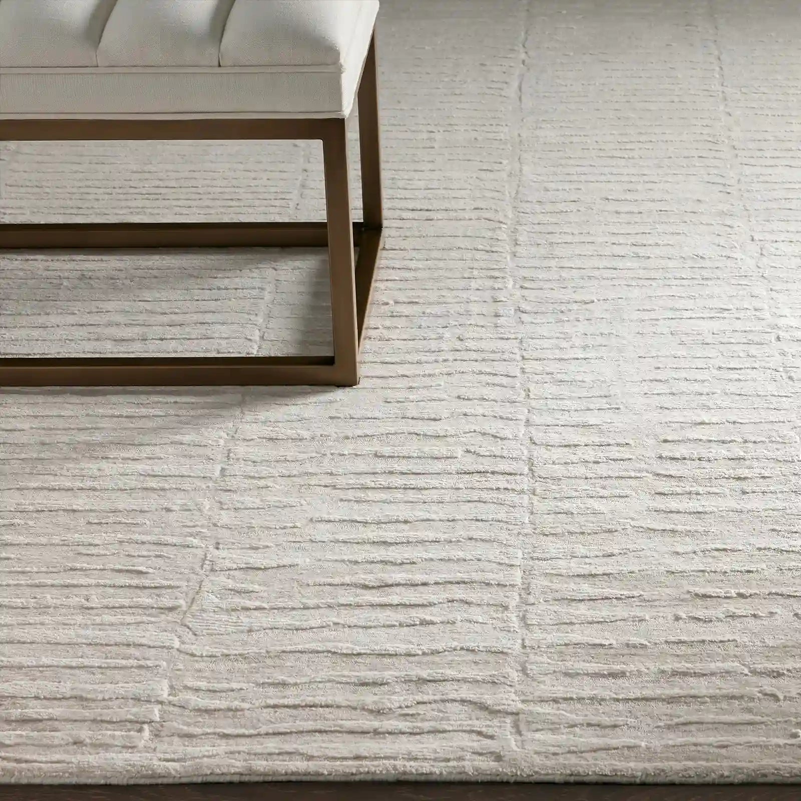 Artym Hand-Knotted Rayon Wool Area Rug
