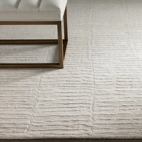 Artym Hand-Knotted Rayon Wool Area Rug