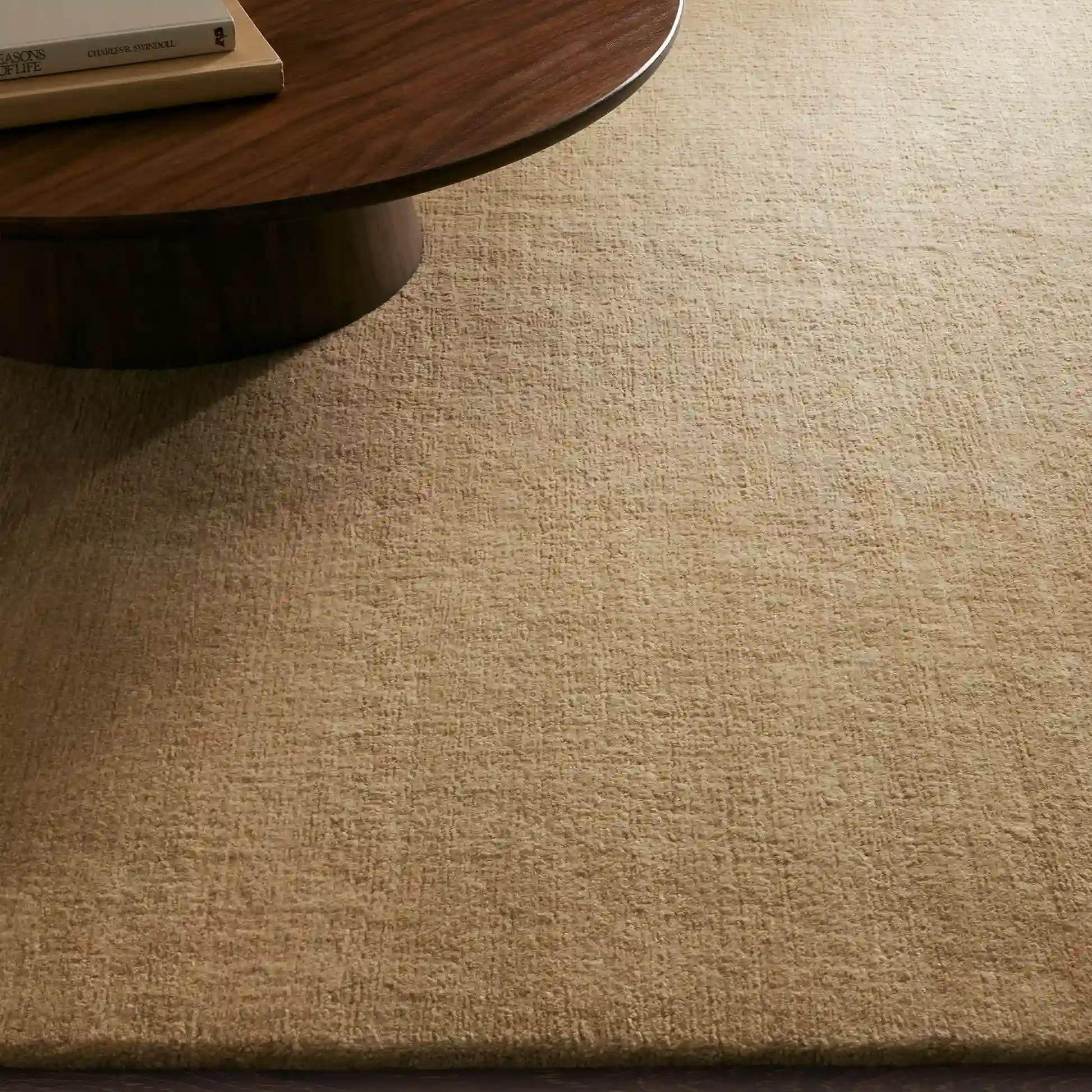 Cashmere Blend Hand-Knotted Wool Area Rug