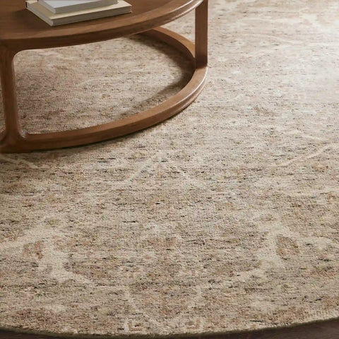 Faymynte Hand-Knotted Round Rug