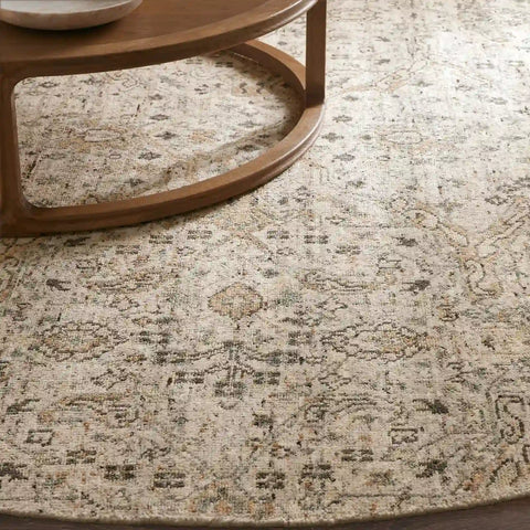 Faymynte Hand-Knotted Round Rug