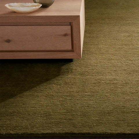 Cashmere Blend Hand-Knotted Wool Area Rug