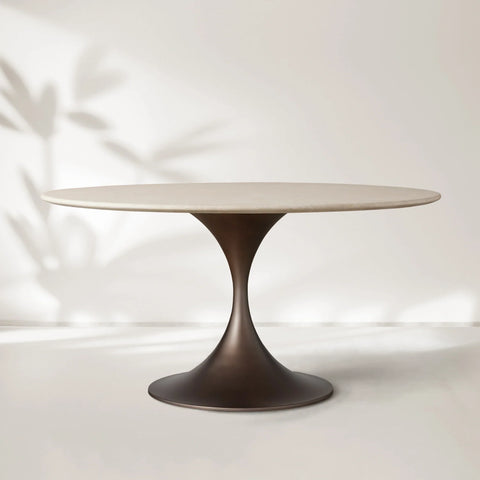 Saint Germain Round Stone Dining Table