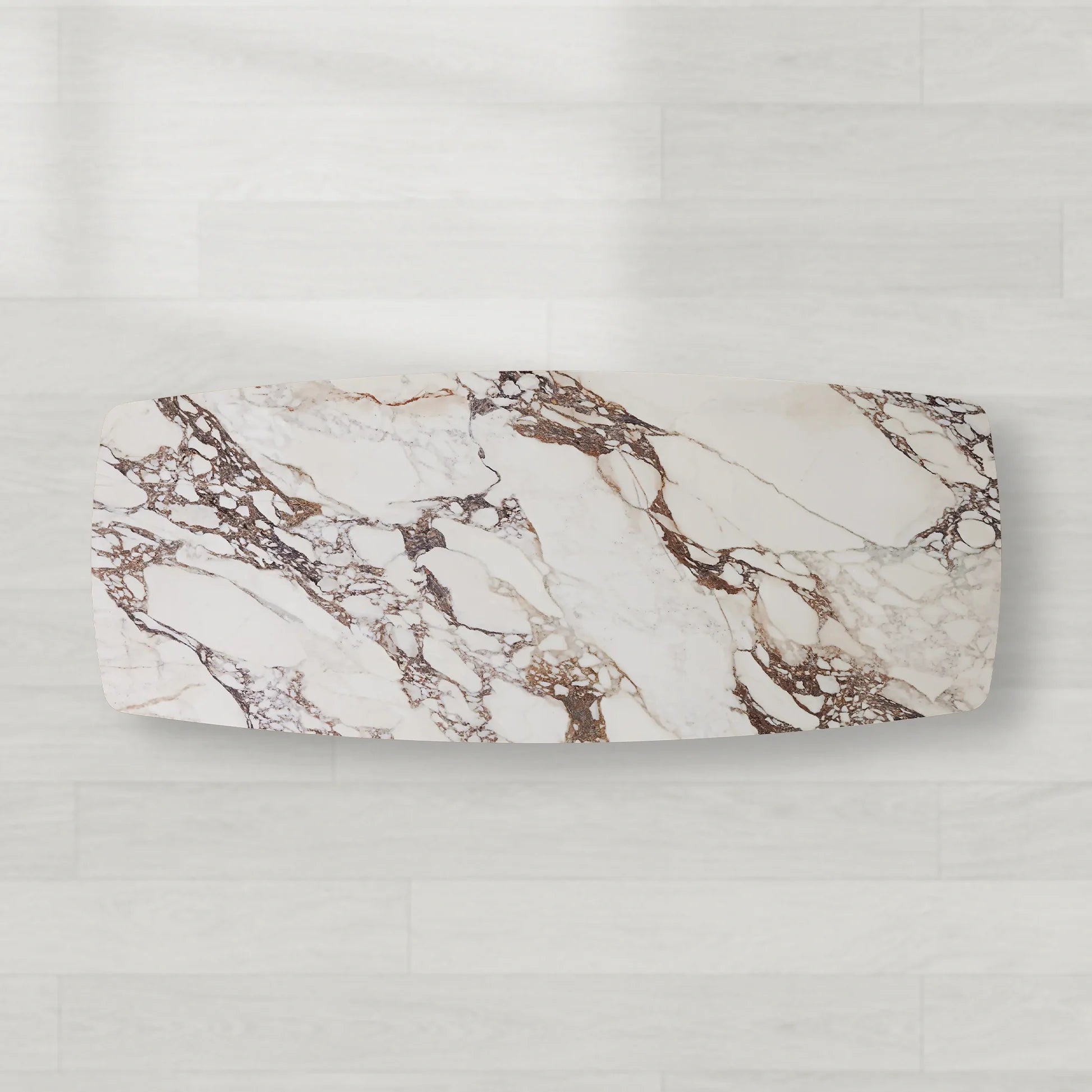 Vincenza Rectangular Ceramic Top Dining Table with Toulouse Base