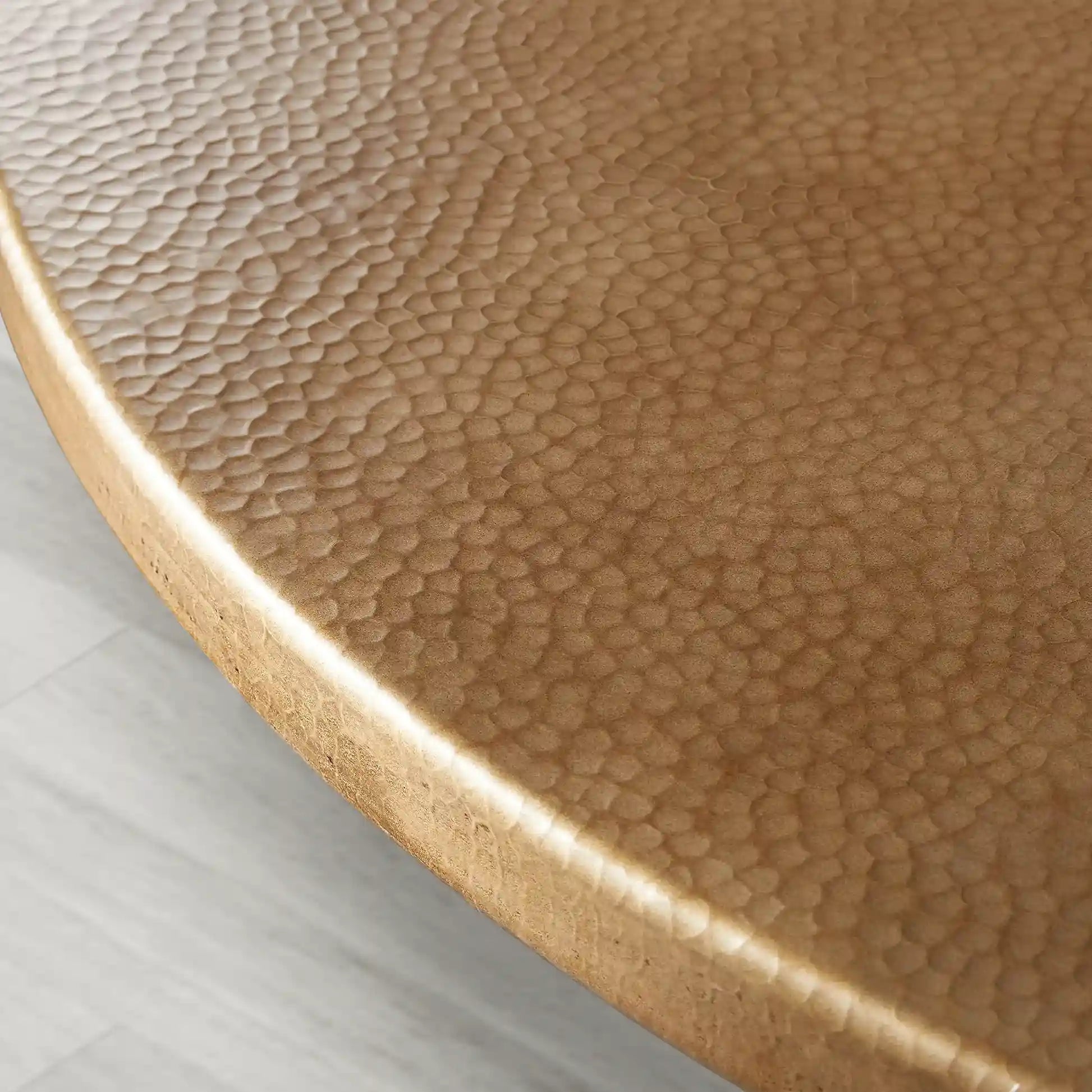 Wade Round Recycled Metal Bistro Table with Cast Iron Base