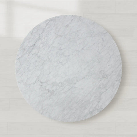 Saint Germain Round Marble Top Dining Table with Rennes Base