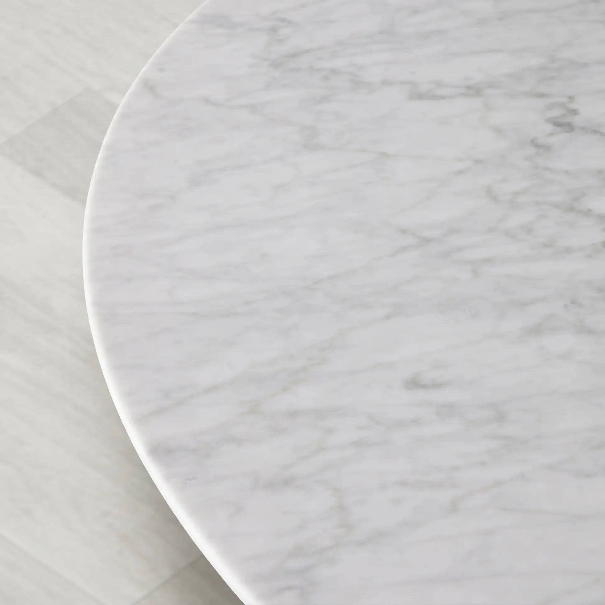 Saint Germain Round Marble Top Dining Table with Rennes Base