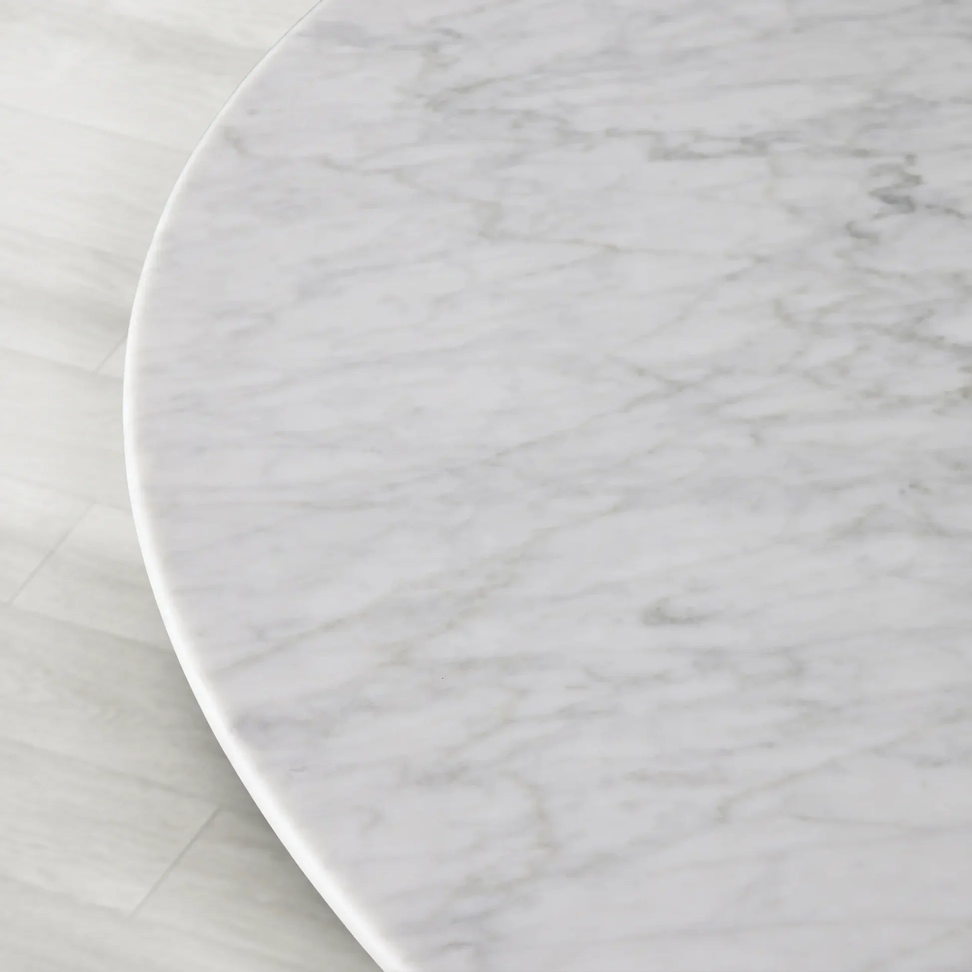 Saint Germain Round Marble Top Dining Table with Dauphine Base