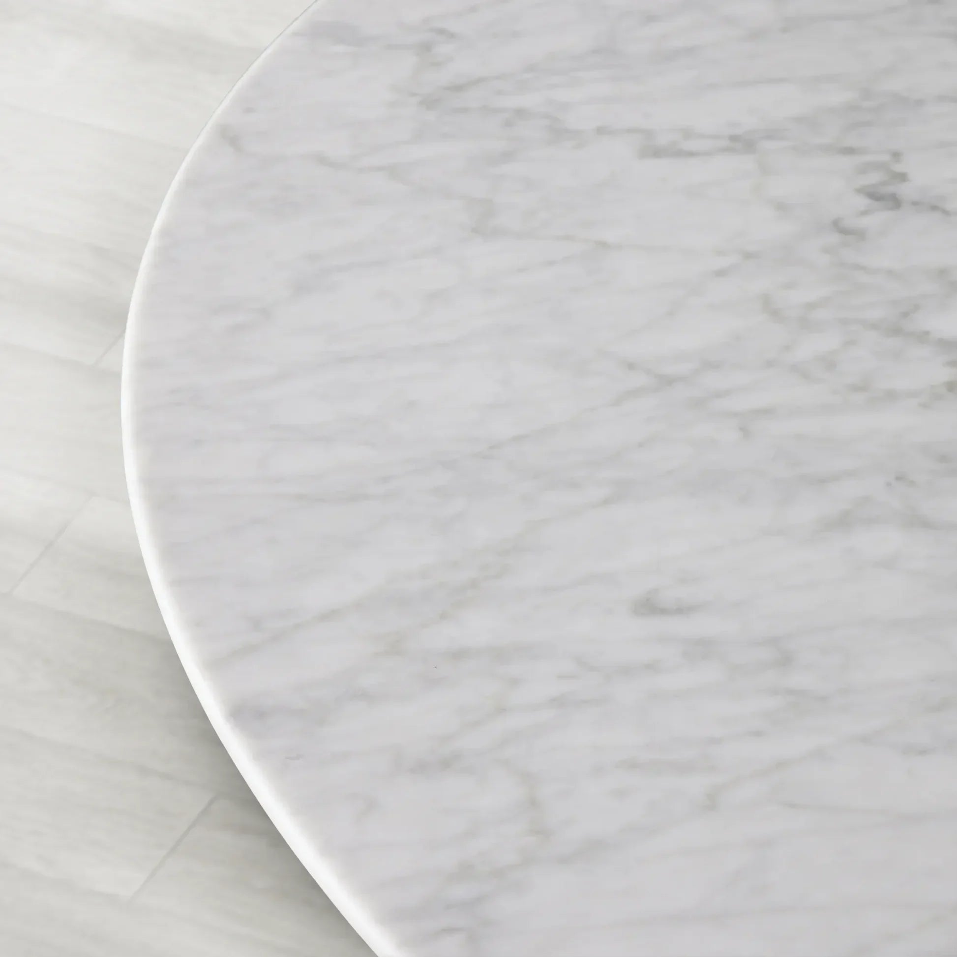 Saint Germain Round Marble Top Dining Table with Dauphine Base