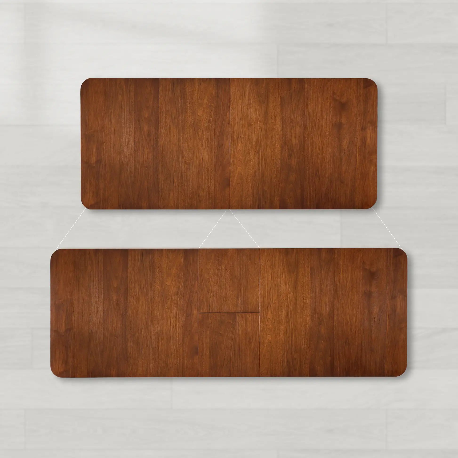 Ross Rectangular Walnut Wood Extension Dining Table