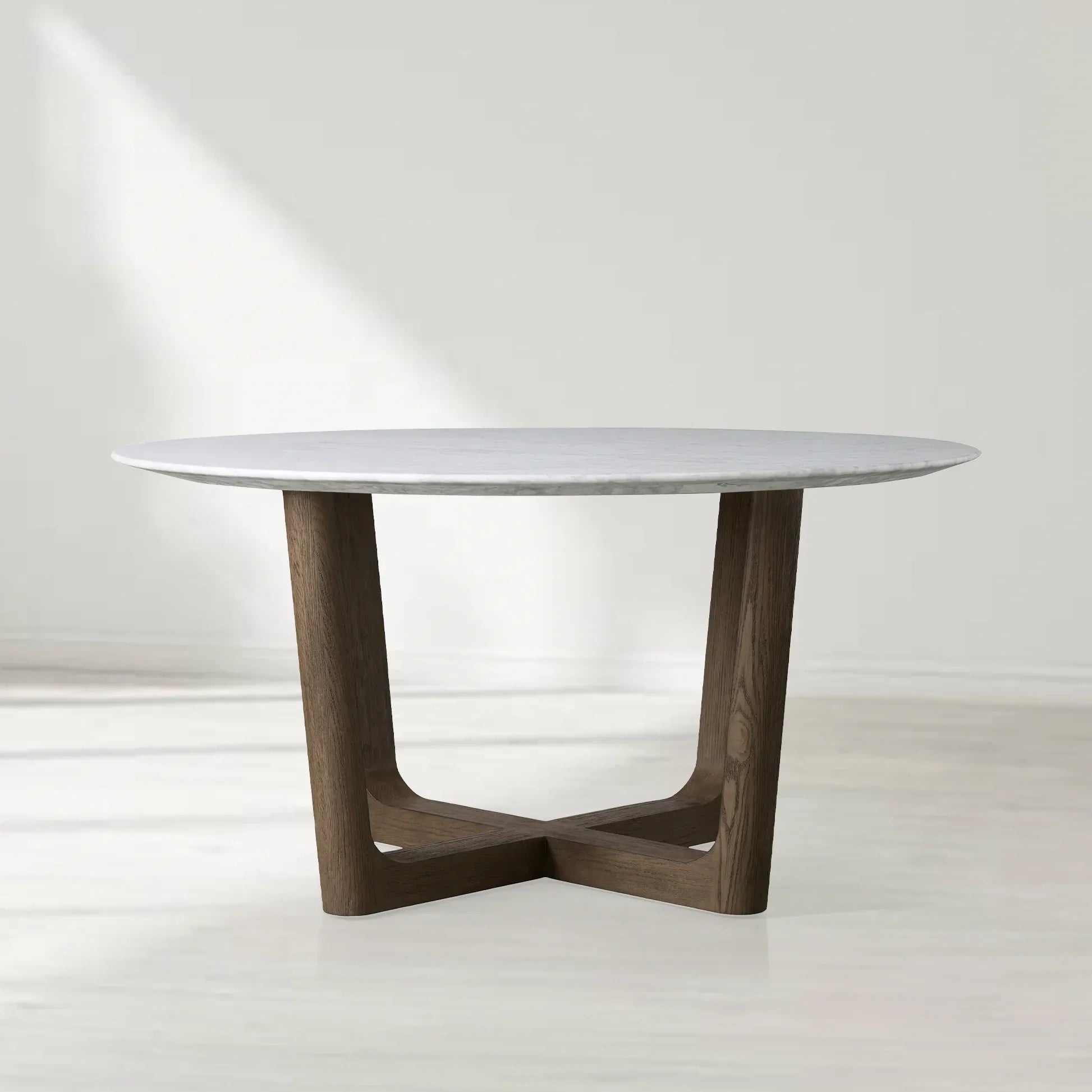 Saint Germain Round Marble Top Dining Table with Rennes Base – HOUSEGENT