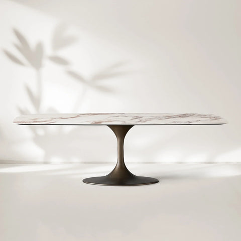 Vincenza Marble-Look Ceramic Dining Table