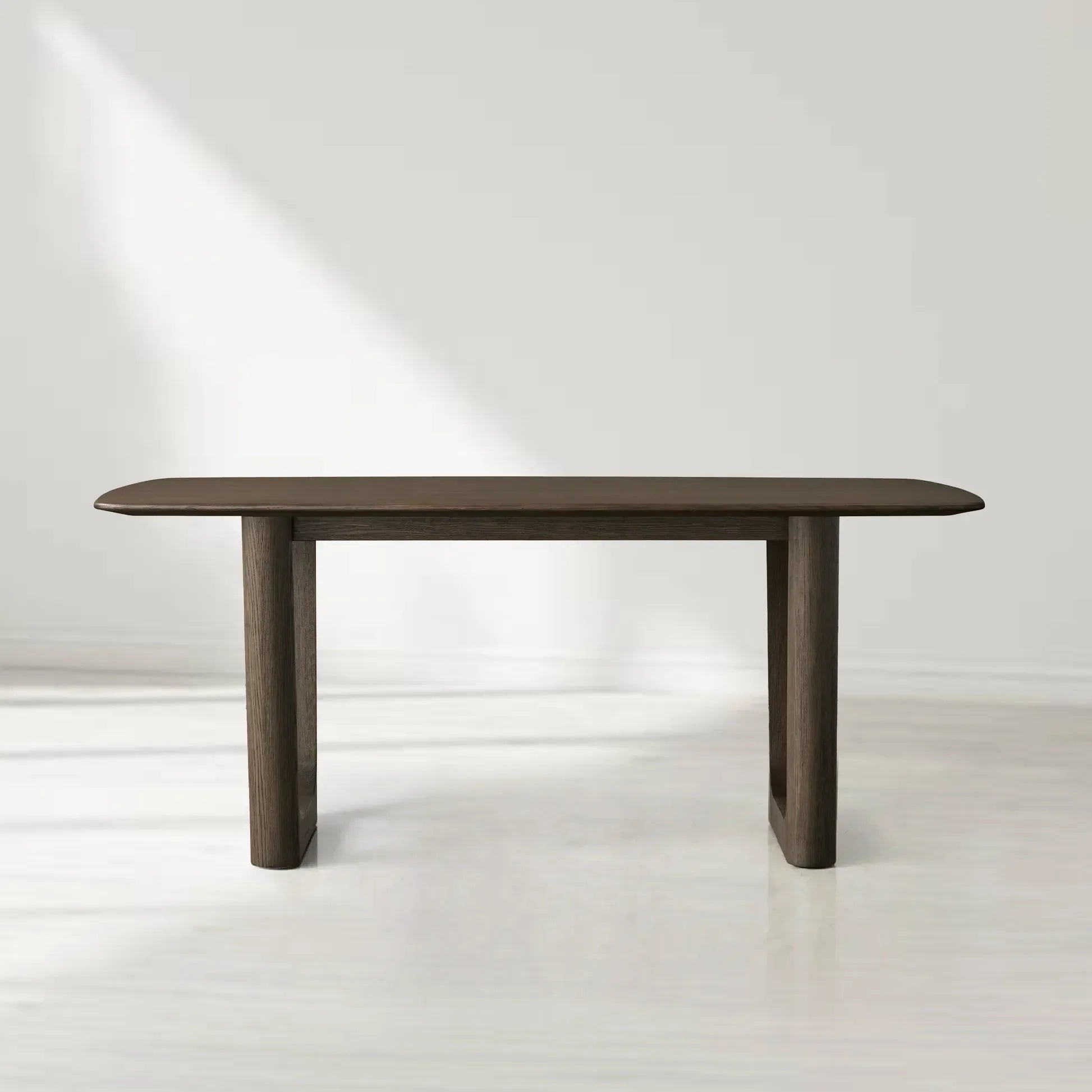 Saint Germain Rectangular Solid Wood Dining Table with Rennes Base