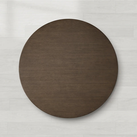 Saint Germain Round Wood Dining Table with Clement Base Design