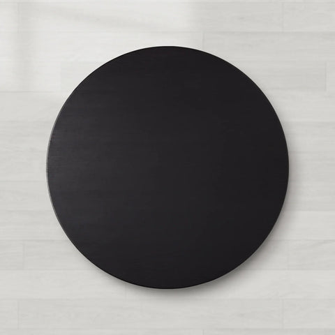 Saint Germain Round Oak Wood Dining Table with Clement Base