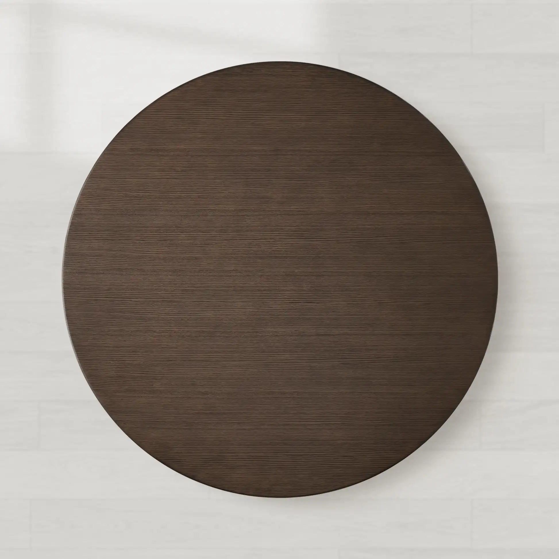 Saint Germain Round Oak Wood Dining Table with Rennes Base