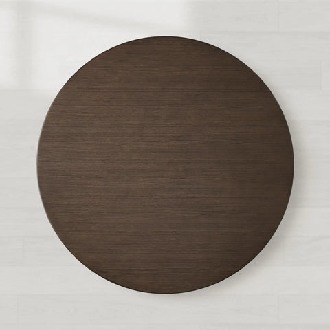 Saint Germain Round Oak Wood Dining Table with Rennes Base