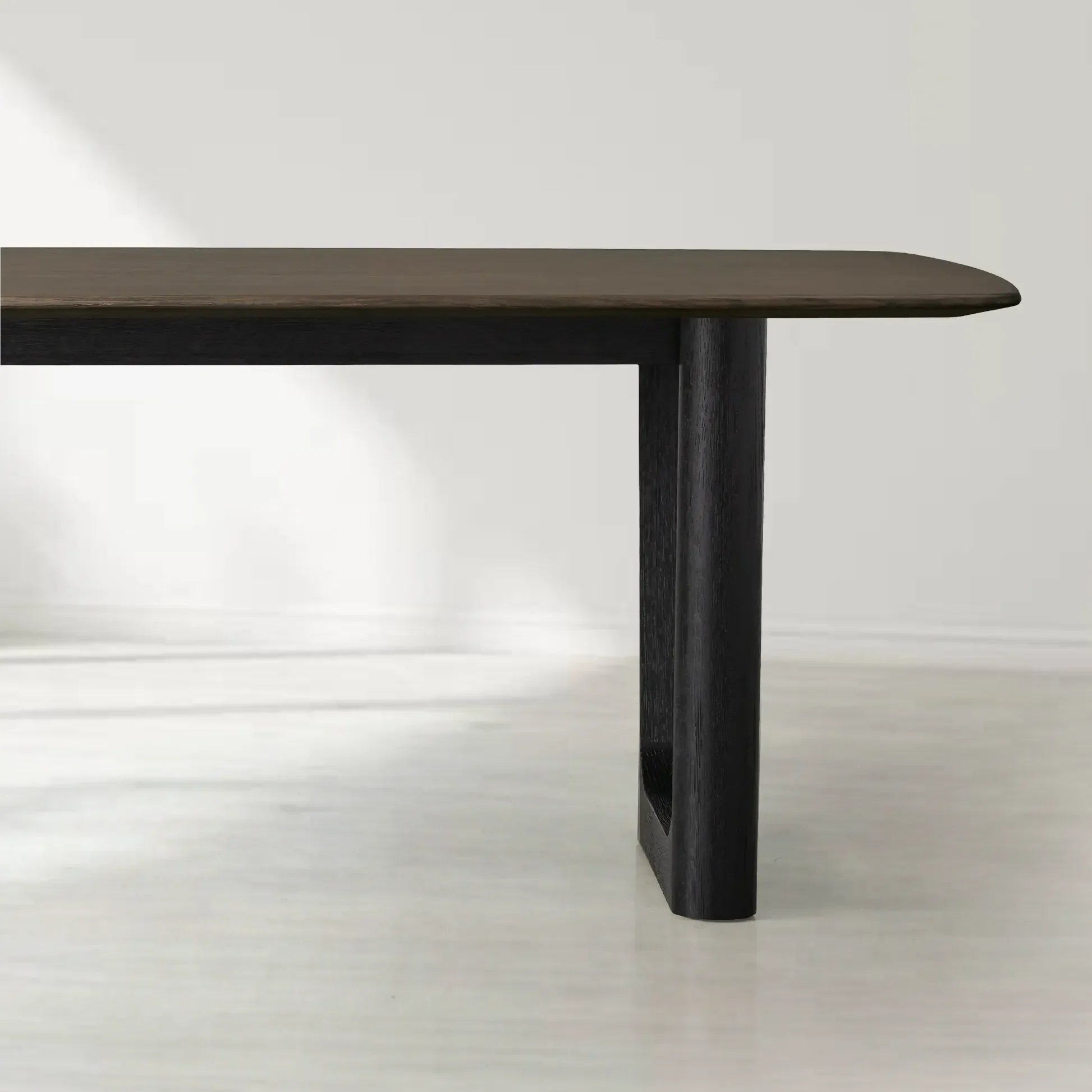 Saint Germain Rectangular Solid Wood Dining Table with Rennes Base
