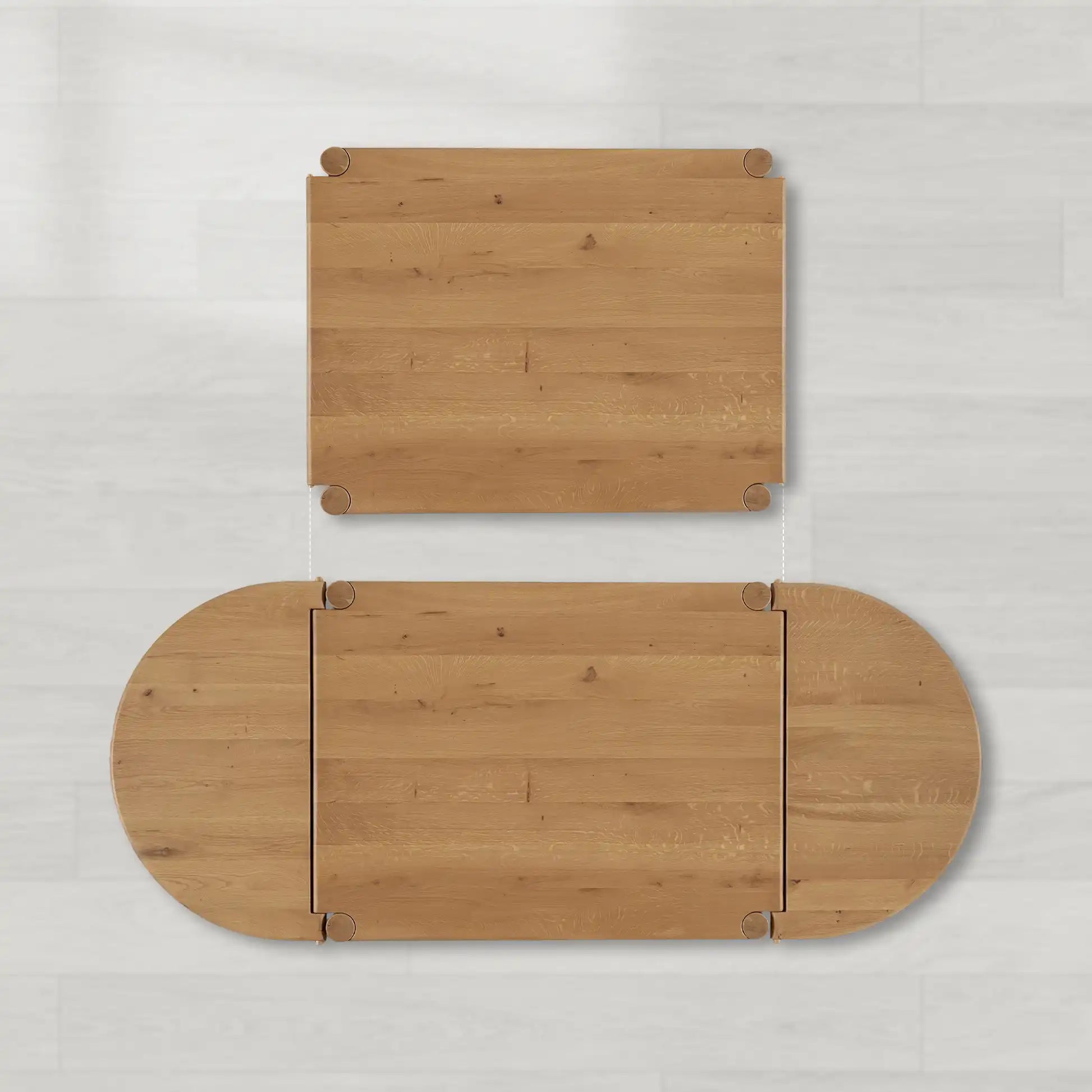 Sulina Rectangular Wood Extension Dining Table