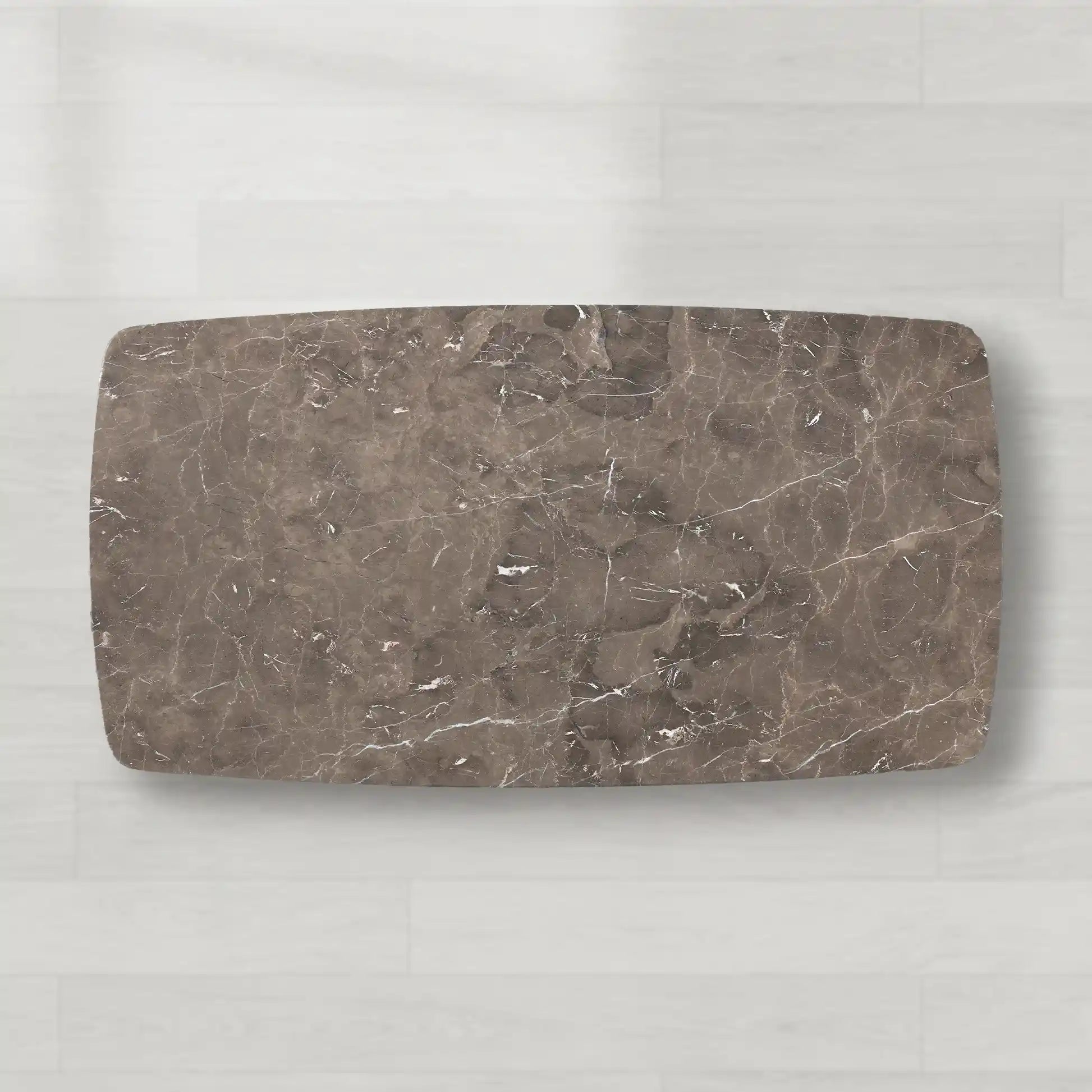 Saint Germain Rectangular Marble Top Dining Table with Dauphine Base