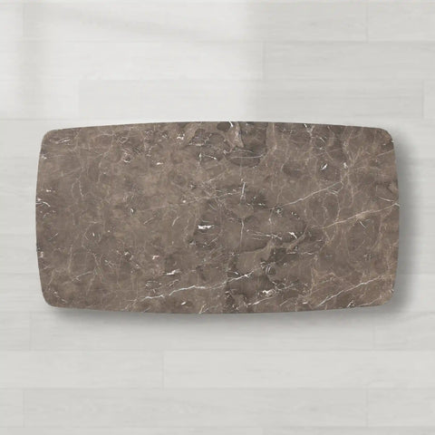 Saint Germain Rectangular Marble Top Dining Table with Dauphine Base
