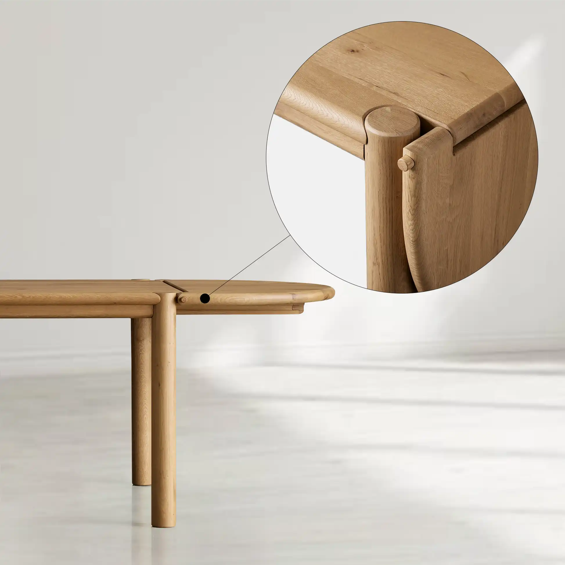 Sulina Rectangular Wood Extension Dining Table