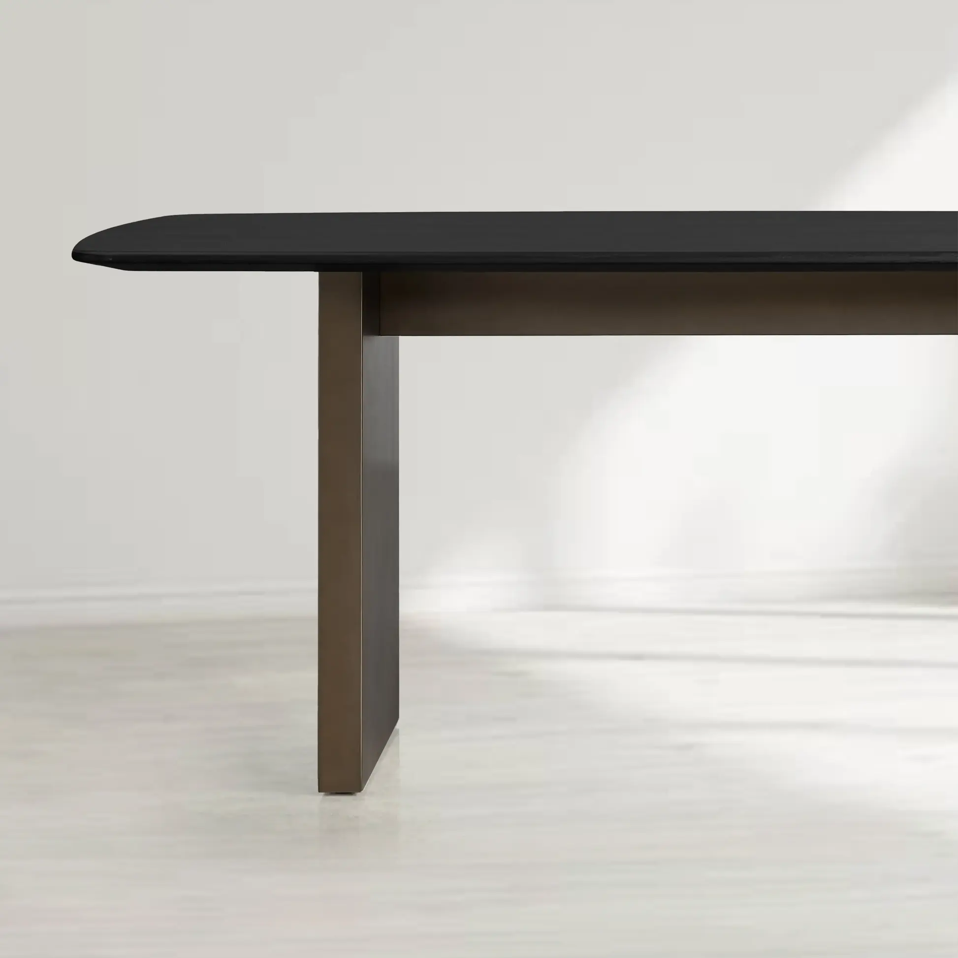 Saint Germain Rectangular Wood Dining Table with Clement Base