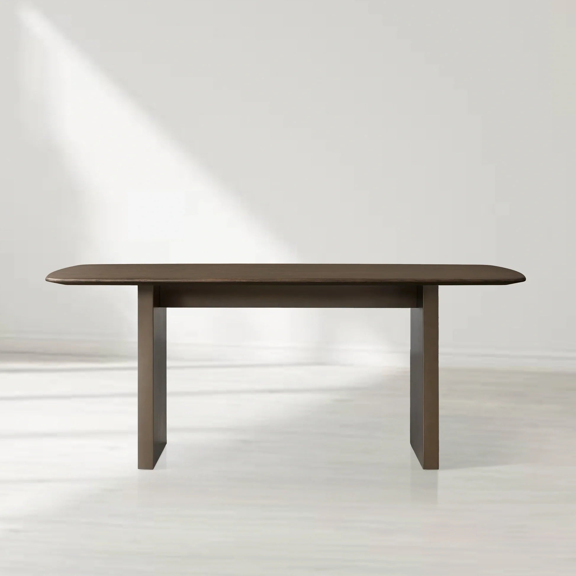 Saint Germain Rectangular Wood Dining Table with Clement Base