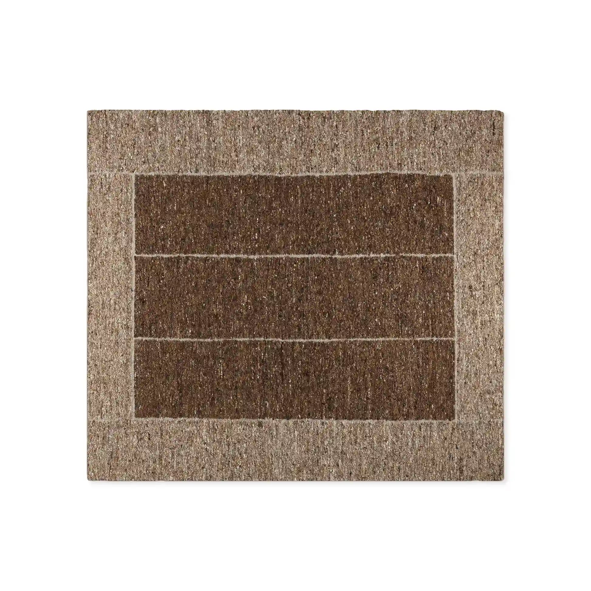 Alora Ivory & Brown Wool Rug