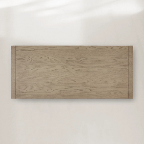 Bodhi Writing Desk Handcrafted From Solid White Oak With Brass Drawer Pulls