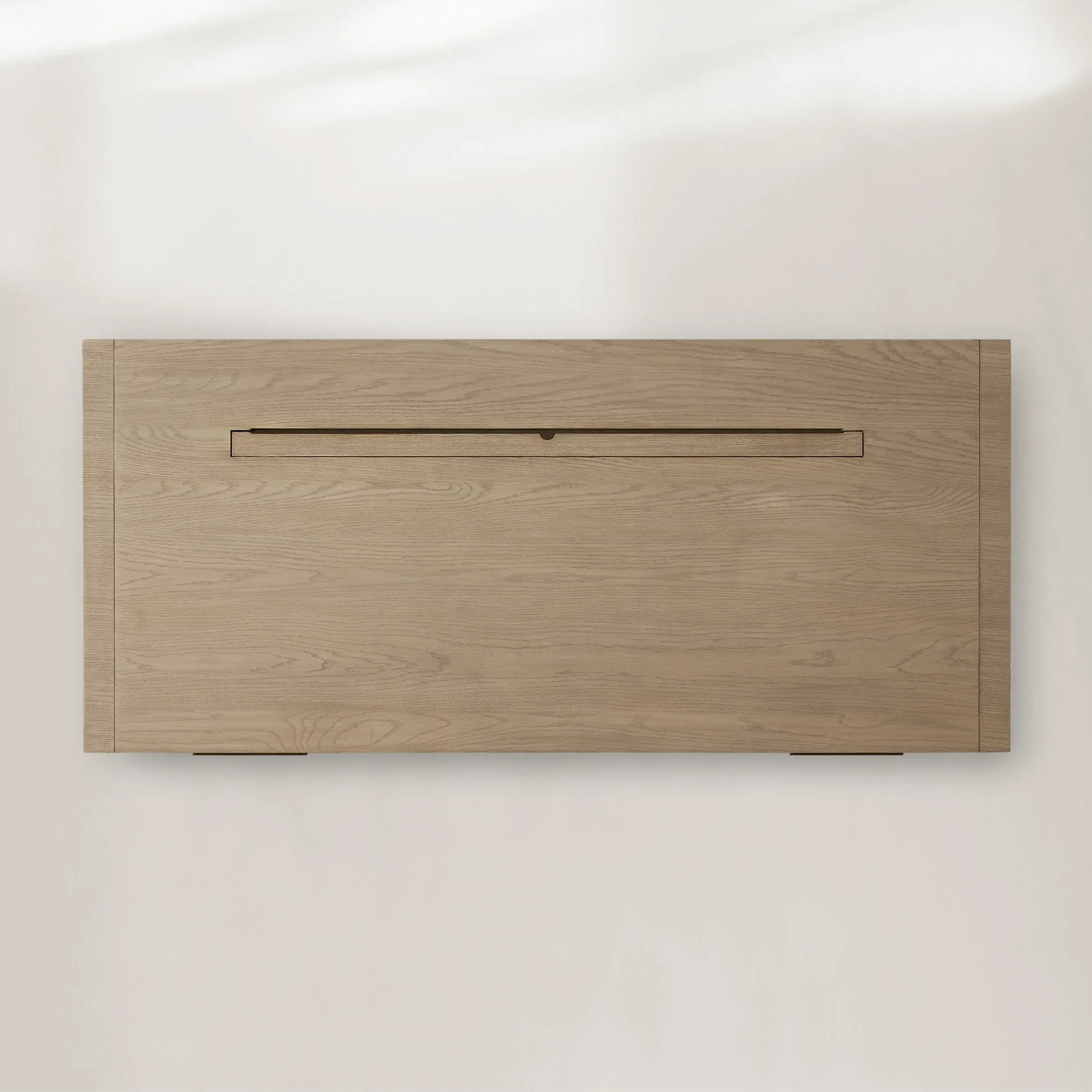 Bodhi Executive Desk Modern White Oak Office Desk With Storage Drawers