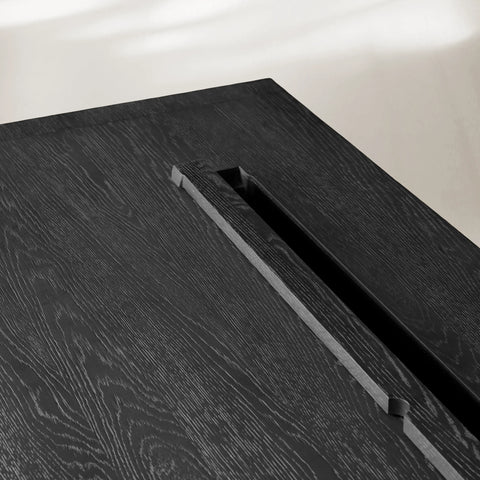 Bodhi Executive Desk Modern White Oak Office Desk With Storage Drawers