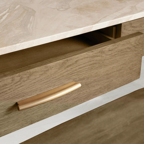 Danny Rectangular Marble Top Console Table