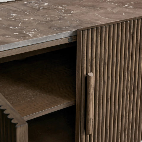 Astor Inset Stone Tops Media Console