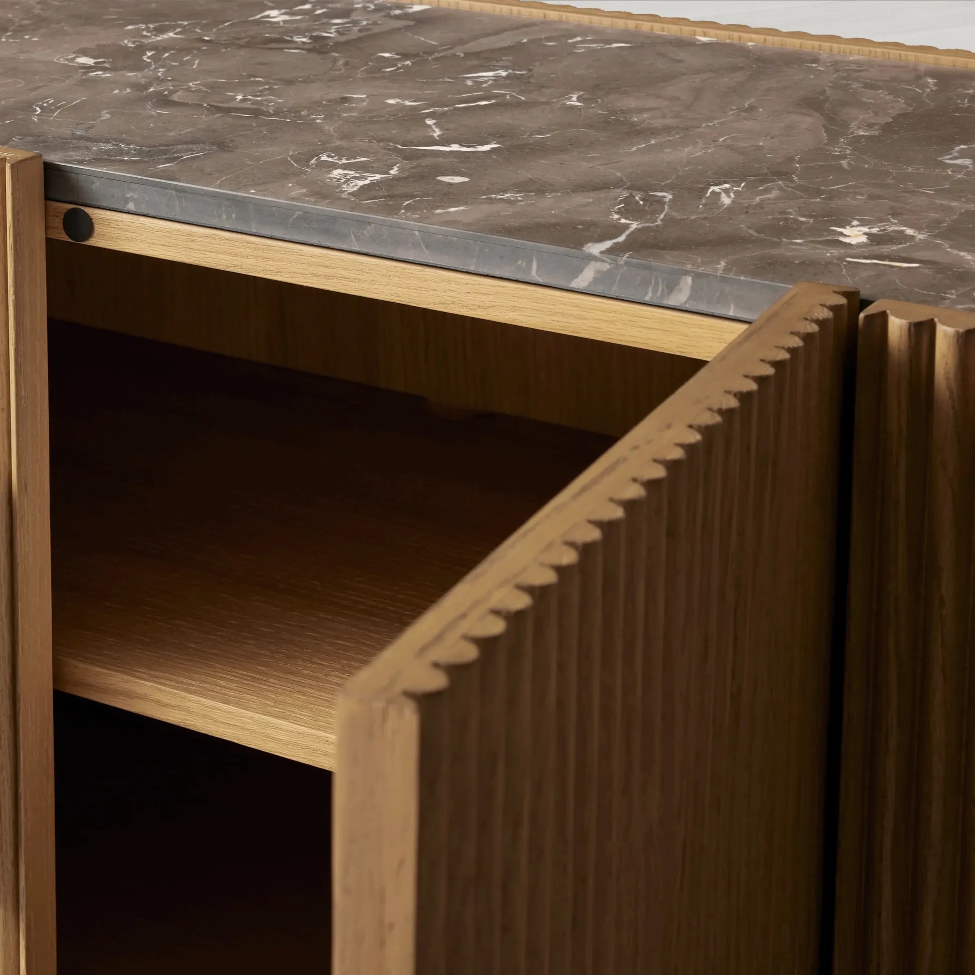 Astor Inset Stone Tops Media Console