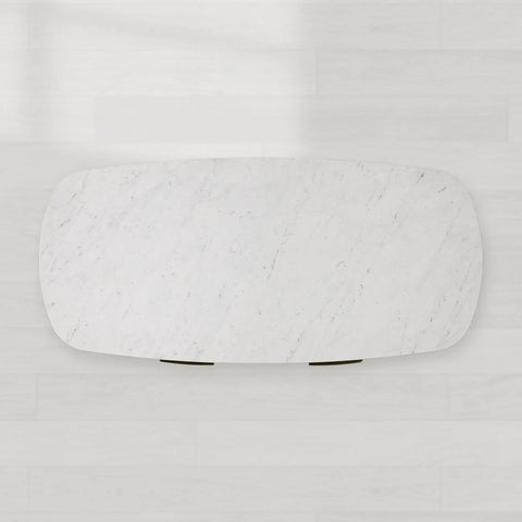 Danny Writing Desk with Oak Wood Base and Marble Stone Top