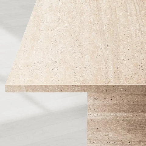 Wyeth Rome Travertine Rectangular Dining Table