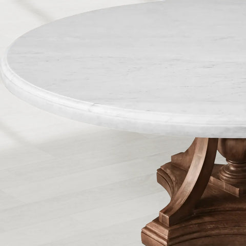 St. James Marble Round Dining Table