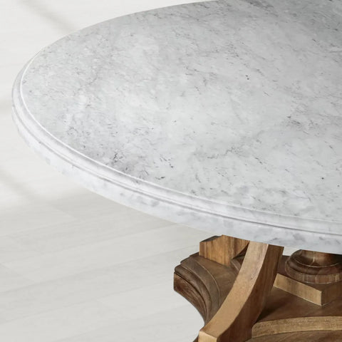 St. James Marble Round Dining Table