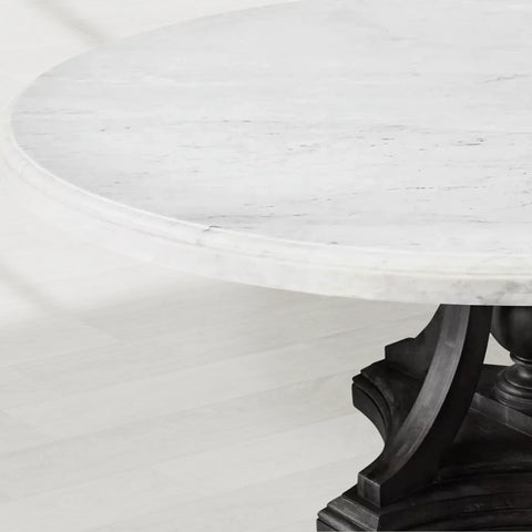 St. James Marble Round Dining Table