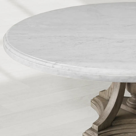 St. James Marble Round Dining Table