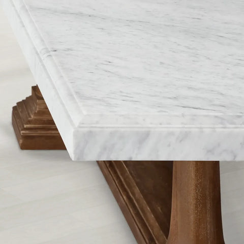 St. James Marble Rectangular Dining Table