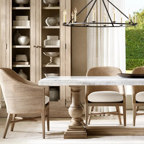 St. James Marble Rectangular Dining Table