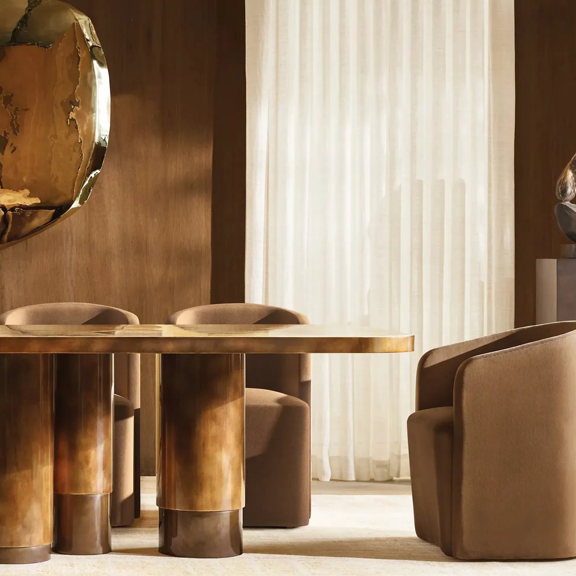 Onyx Tropez Rectangular Vintage Dining Table