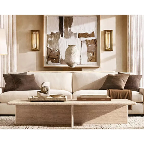 Marco Rectangular Marble Coffee Table