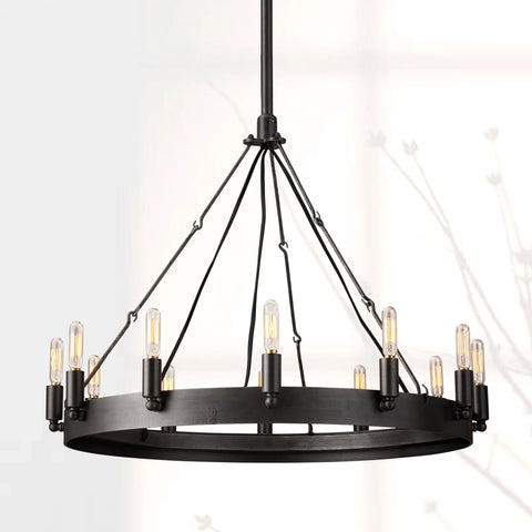 Camilio Vintage Filament Round Chandelier