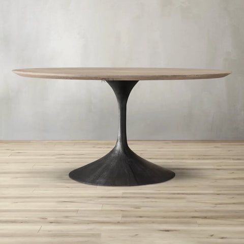 Aero Wood Round Dining Table